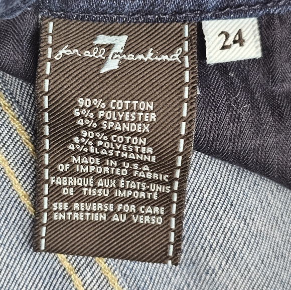 7 For All Mankind Indigo Skinny Jeans - Picture 5 of 9